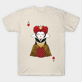 Kokeshi card Queen of Hearts T-Shirt